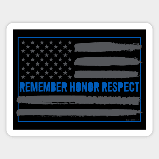 Remember Police Flag Sticker